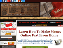 Tablet Screenshot of answerstomakemoneyonline.com